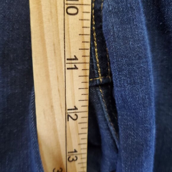 Signature Levi Strauss Jeans Womens Size 18 Long Blue Shaping Pull-On Skinny - Picture 8 of 12